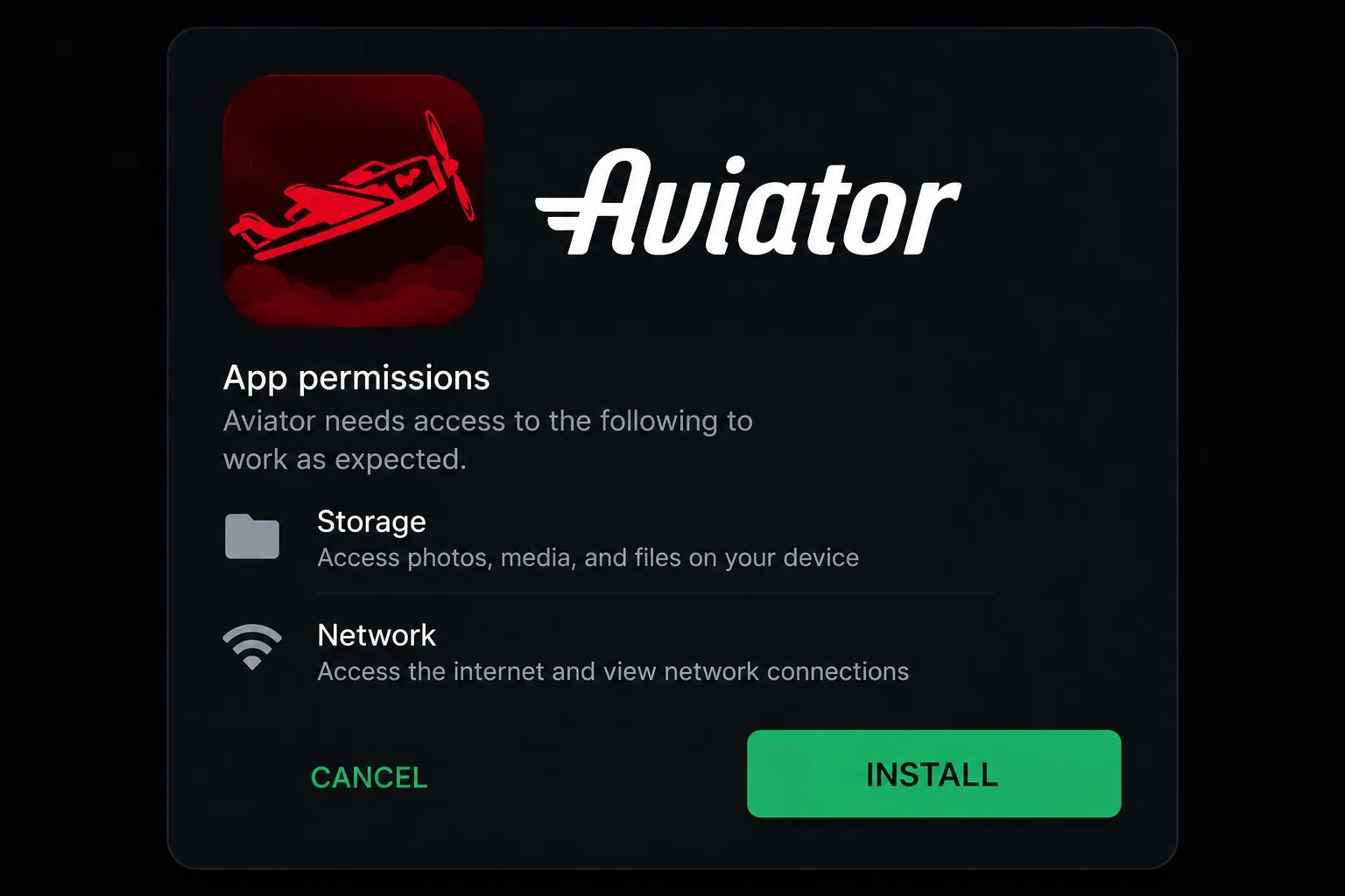 Aviator game app — installing on Android step by step